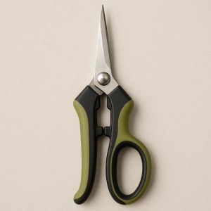 12 Precision Garden Snips with Stainless Steel Pointed Blades and Comfort Grip for Harvesting Herbs Flowers and Delicate Bud Trimming