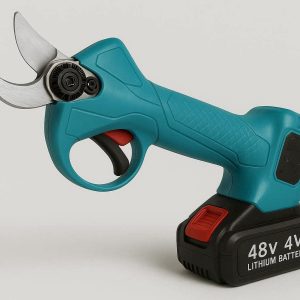 Cordless Electric Pruning Shears with Rechargeable Lithium Battery and Brushless Motor for Fast Effortless Professional Vineyard and Orchard Trimming