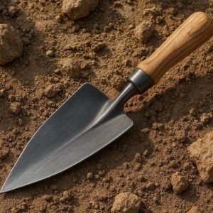 Pointed Tip Stainless Steel Hand Shovel for Rock Gardening and Breaking Hard Soil in Arid Climates and Difficult Ground Conditions