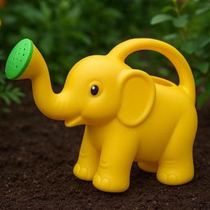 Elephant Shaped Kids Watering Can for Fun Family Gardening Activities and Educational Plant Care for Young Gardeners